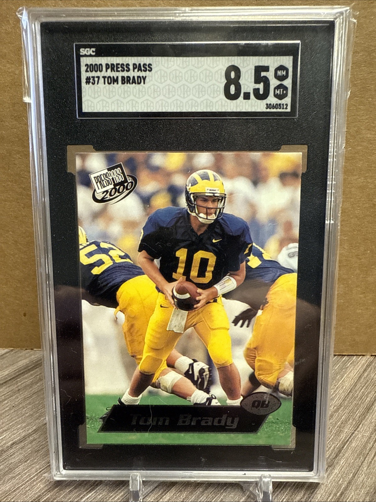 2000 Press Pass TOM BRADY #37 Rookie RC SGC 8.5 NM/MT+ PATRIOTS BUCCANEERS