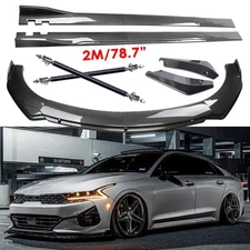 For KIA Forte K5 Carbon Fiber Front Bumper Rear Lip Spoiler Body Kits Side Skirt