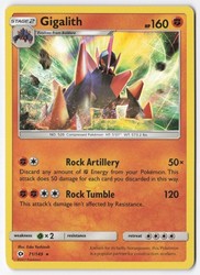 Gigalith 71/149 Holo Rare Sun & Moon Base Set