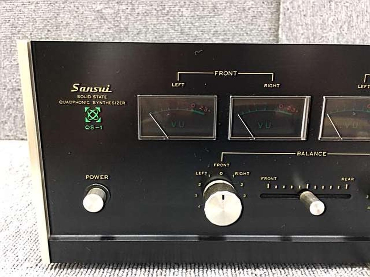 L)Sansui サンスイ QS-1 4チャンネル シンセサイザー Sansui QS-1 Quadraphonic 4-Channel Synthesizer Decoder Vintage