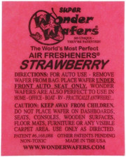 Air Fresheners 25Ct. Individually Wrapped, Strawberry Fragrance