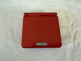 Nintendo Game Boy Advance SP AGS-001 Flame Red + Pokemon Red Bundle AUTHENTIC