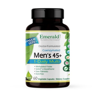 EMERALD LABS Men's 45+ 1-Daily Multi w/ Saw Palmetto, Lycopene, 60ct