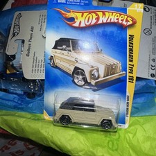 2009 HOT WHEELS VOLKSWAGEN TYPE 181 BEIGE W/BLACK ROOF CARDED