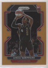 2022 Panini Prizm WNBA Orange Prizm 39/49 Aisha Sheppard #105 Rookie RC 0q0