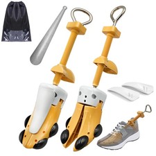 Shoe Stretcher Women and MenPair 4-Way Shoe Expander Widener Adjustable Lengt...