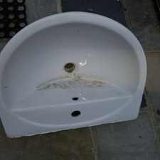 SINK and PEDESTAL  for bathroom white, used, quick sale