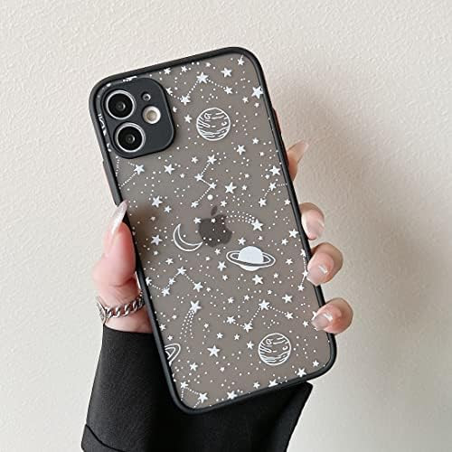 Compatible with iPhone 11 Case for Star Pattern Translucent Frosted PC Back 3D G