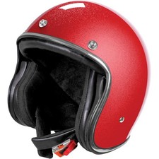 CASCO MOTO JET CUSTOM STORMER QUARTZ GLITTER ROSSO
