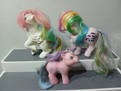 Menge 3 My Little Pony G1 Vintage Spielzeug. STARSHINE-WINDY & BABY BRIGHT BOUQUET