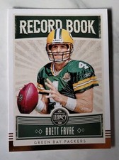 2020 Legacy NFL Brett Favre Record Book Insert Card  Green Bay Packers 