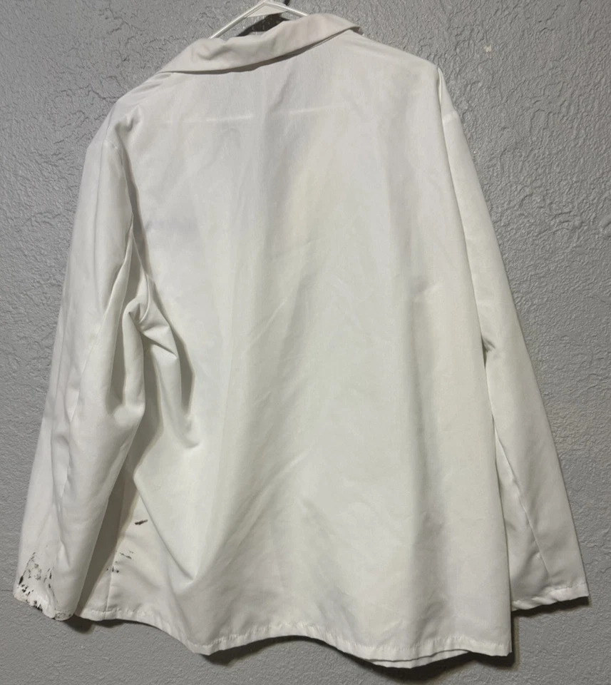 Lot of 4 Lab Coats, 3 Red Kap “Bright Ideas Jackets, 1 Landau XL Pockets STAINS - Image 3 of 4