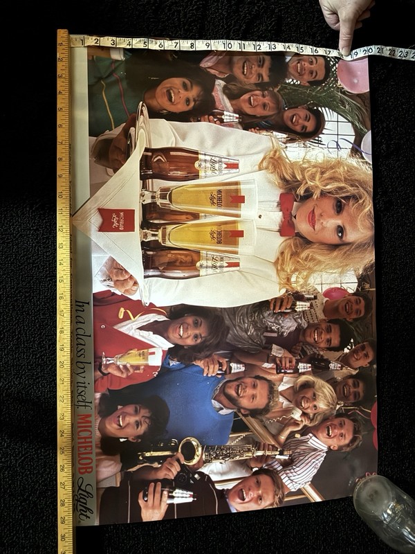 Michelob Light Girl Vintage Poster 20×28