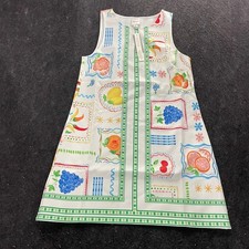 MAEVE Fruit Sleeveless Mini Shift Dress Women's Size XS P White