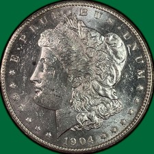 1904-O Prooflike Morgan Dollar Brilliant Uncirculated BU Coin #47297