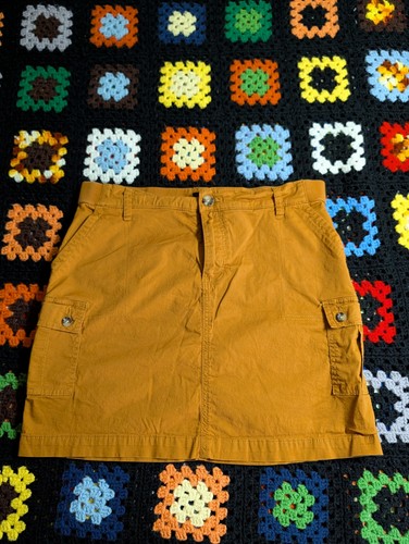 Lee Flex-To-Go Skirt Women's Size 14 Medium Orange Cargo Stretch Outdoors Hiking