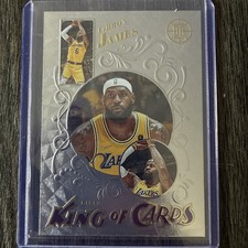 2021-22 NBA Illusions LeBron James King Of Cards Lakers #1 SP