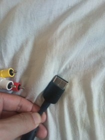 Genuine Official OEM Sega Dreamcast Composite AV Cable TESTED WORKING 