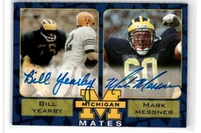 2003 TK LEGACY MICHIGAN WOLVERINES BILL YEARBY MARK MESSNER AUTO /200 #MM13