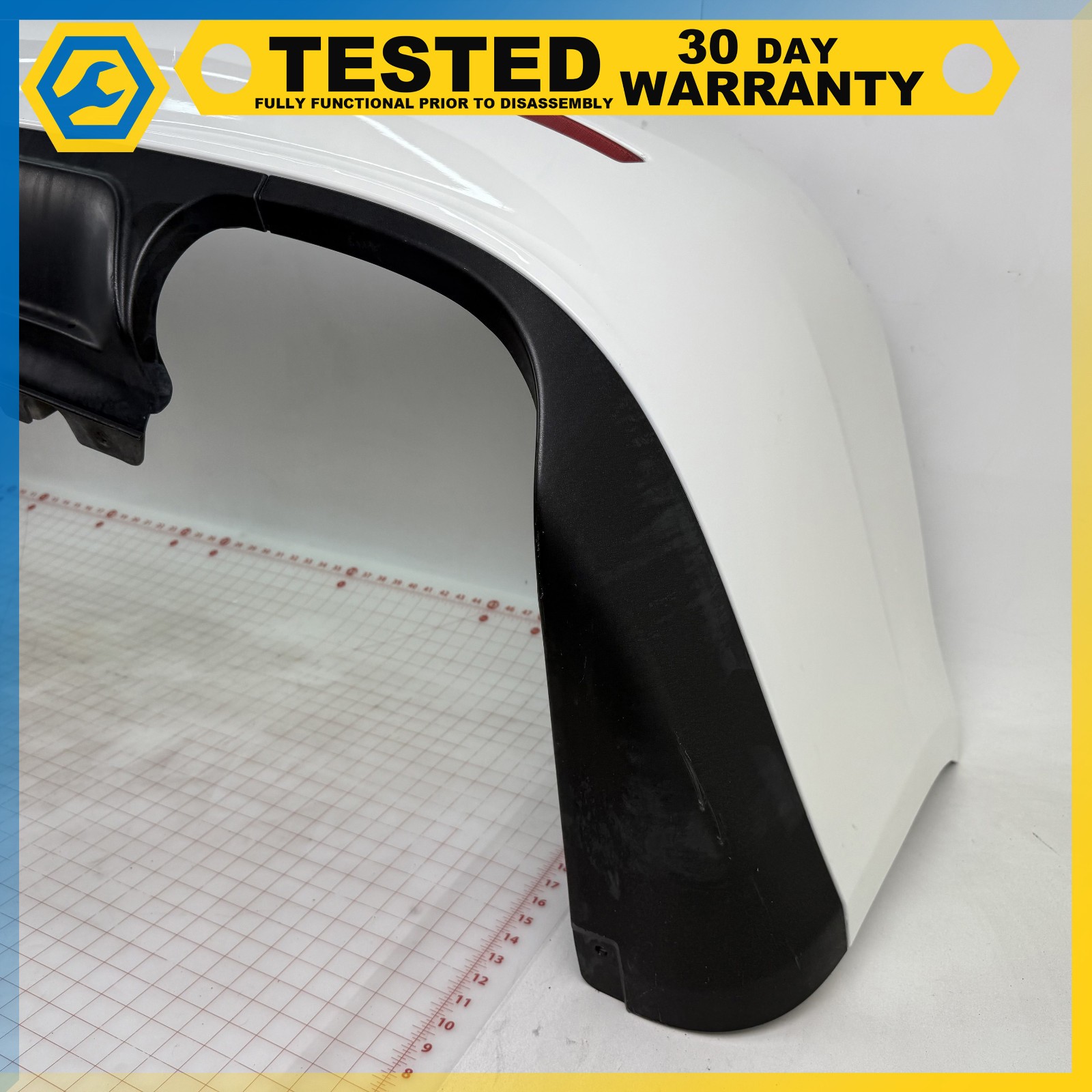 14-16 MASERATI GHIBLI REAR BUMPER COVER White OEM
