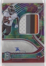 2021 Panini Spectra Rookie Celestial Prizm /99 Jaelon Darden Patch Auto 0ll2