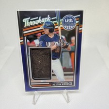 2026 Prizm USA Baseball Stars & Stripes Heston Kjerstad Relic Blue /49 TM-HK 