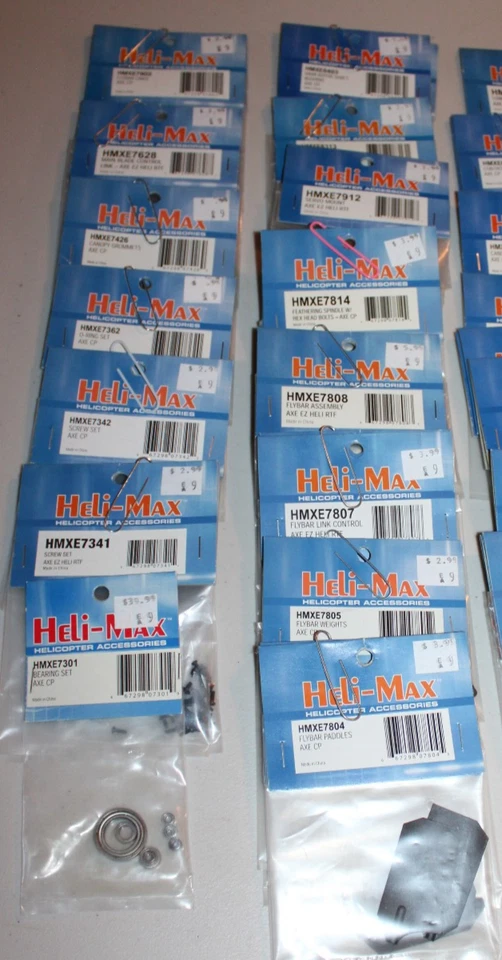 85+ упаковок запчастей и аксессуаров для вертолетов Heli-Max R/C запечатанный лот из старых запасов *ЧИТАЙТЕ* - Изображение 2 из 4