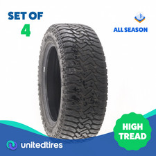 Set Of 4 Driven Once 27555r20 Goodyear Wrangler Authority At 113t - 1632