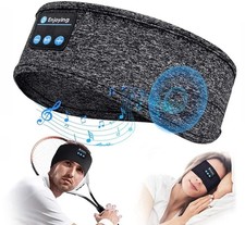 Bluetooth 5.4 Sleep Headphones Headband Eye Mask Wireless Sports Black
