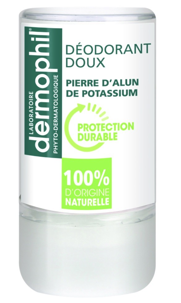 Pierre d'alun Dermophil déodorant peaux sensibles hypoallergénique