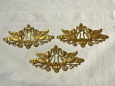3 CACHE-SERRURES en BRONZE DORÉ AU MERCURE SPHYNX AILÉS