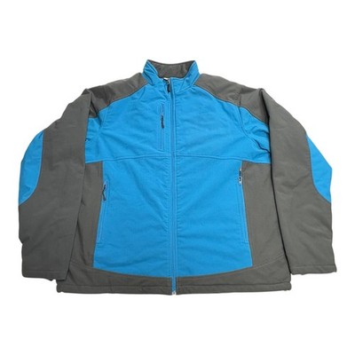 Storm Creek Heavy Jacket Mens Size 2XL Hoodless Blue Gray Coat Full Zip FLAWS