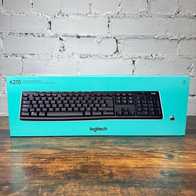 Logitech K270 Kabellose Tastatur 2,4 GHz USB-Empfänger Brandneu Versiegelt