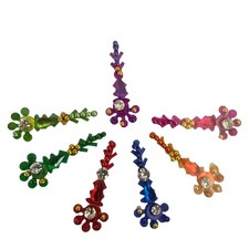 Indian Bollywood Bindi Body Jewel Self Adhesive, Crystal Forehead, Face Jewels
