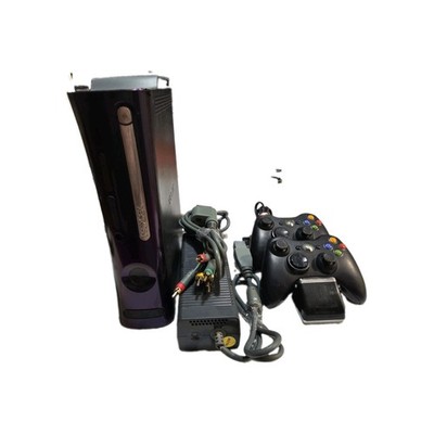 Xbox 360 Black Console Bundle w/ 2 Wireless Controllers, Power & AV