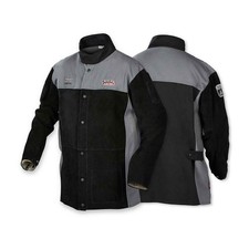 Lincoln Electric K4933 XVI Series Split Leather  FR Welding Jacket, XL