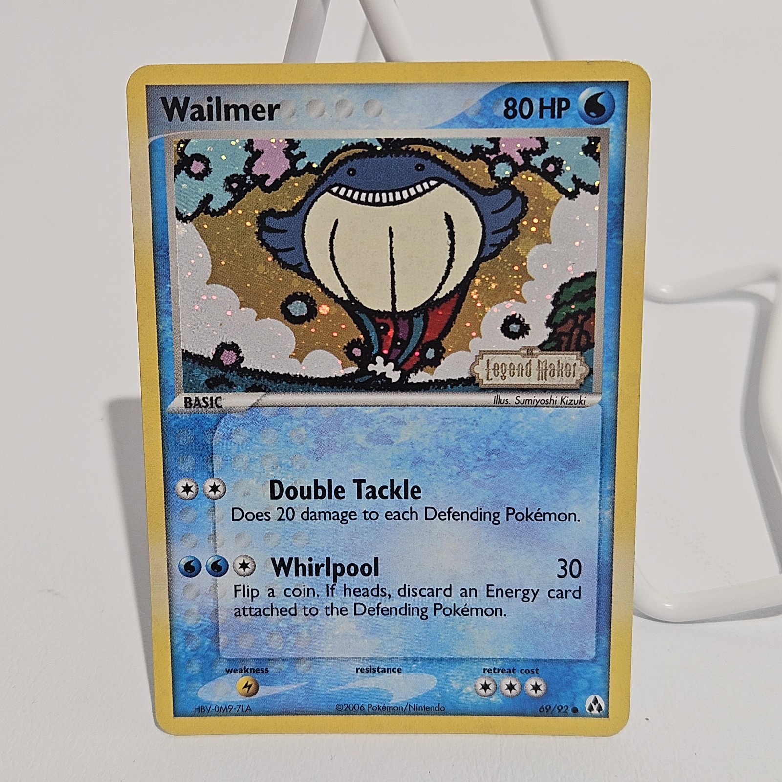 Pokemon TCG Wailmer Common Reverse Holo Legend Maker 69/92 MP