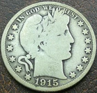 US 1915-D Barber Half Dollar  **