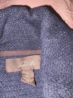 Men’s Large Tasso Elba Lambswool Cardigan Shawl Collar, Elbow Patches Navy — photo 3