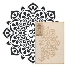 Reusable Plastic Stencil // OM MANDALA