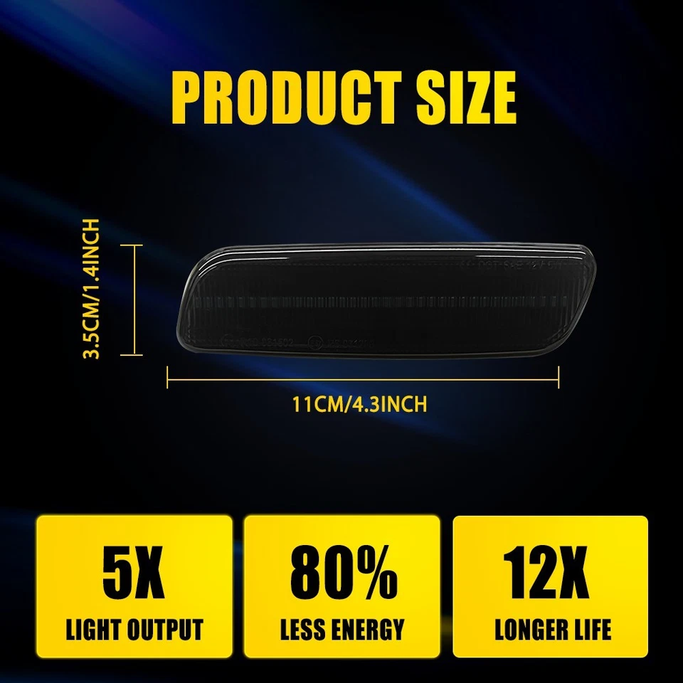 Par de luces de estacionamiento LED blancas marcador delantero señal lateral para Scion xA 2004-2006 Foto 4 de 4