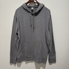 Gap Hooded Sweatshirt Hoodie Gray Mens Size Large Lightweight