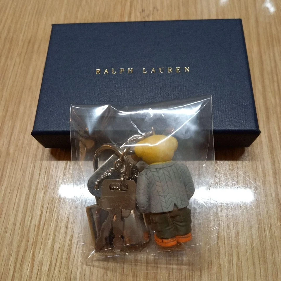Ralph Lauren Polo Bear Keychain with Padlock Cadena Limited USED Japan K2235 - Image 2 of 3
