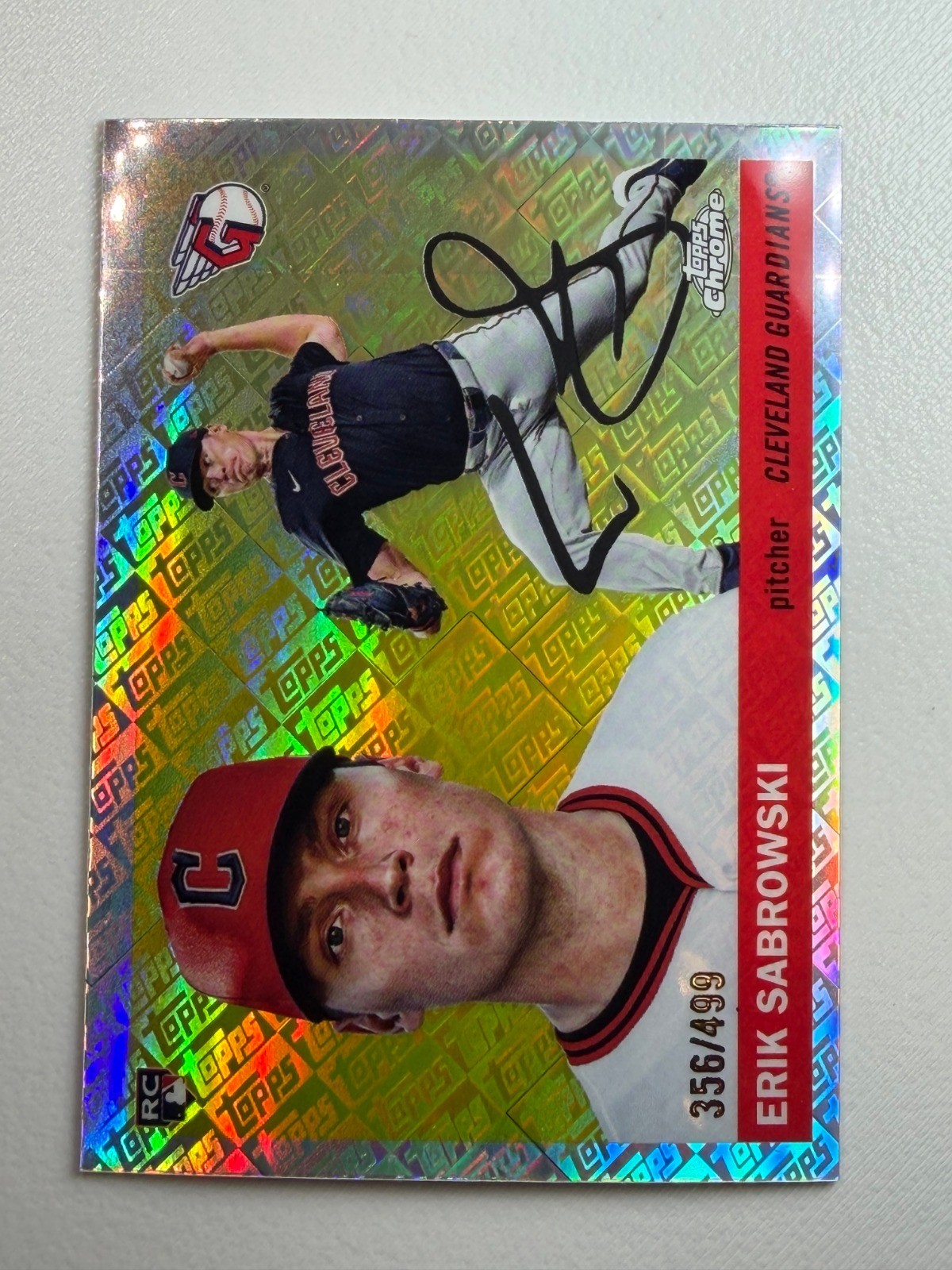 2025 Topps Chrome Platinum - Logo Refractor /499 Erik Sabrowski Rookie (RC)