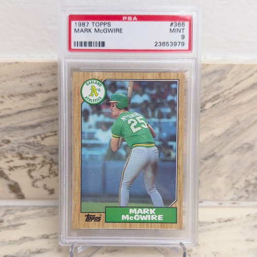 1987 Topps Mark McGwire #366 PSA 9 RC Rookie Oakland Athletics