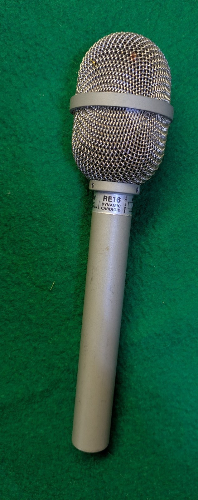 RARE VINTAGE ElectroVoice EV RE16 Dynamic Cardioid Microphone XLR - WORKS GREAT!