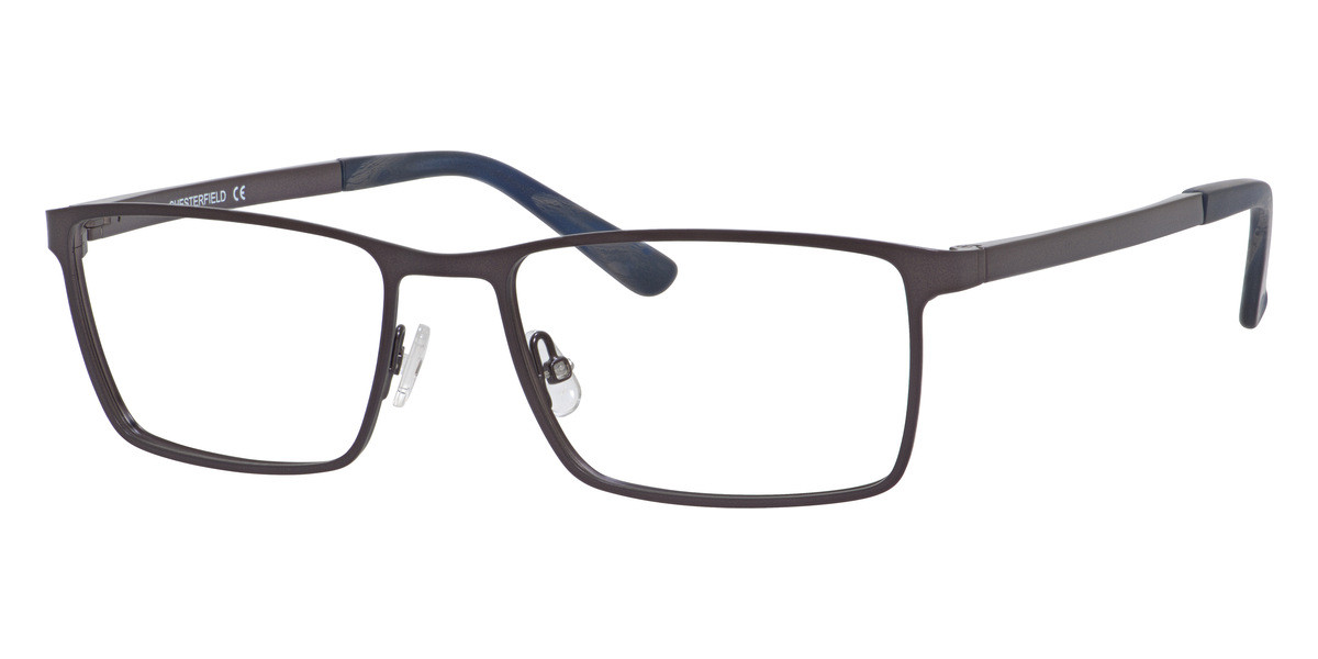 Мужские очки Chesterfield 55XL 0FRE Матово-серый прямоугольник 59 Новые, 100% подлинные