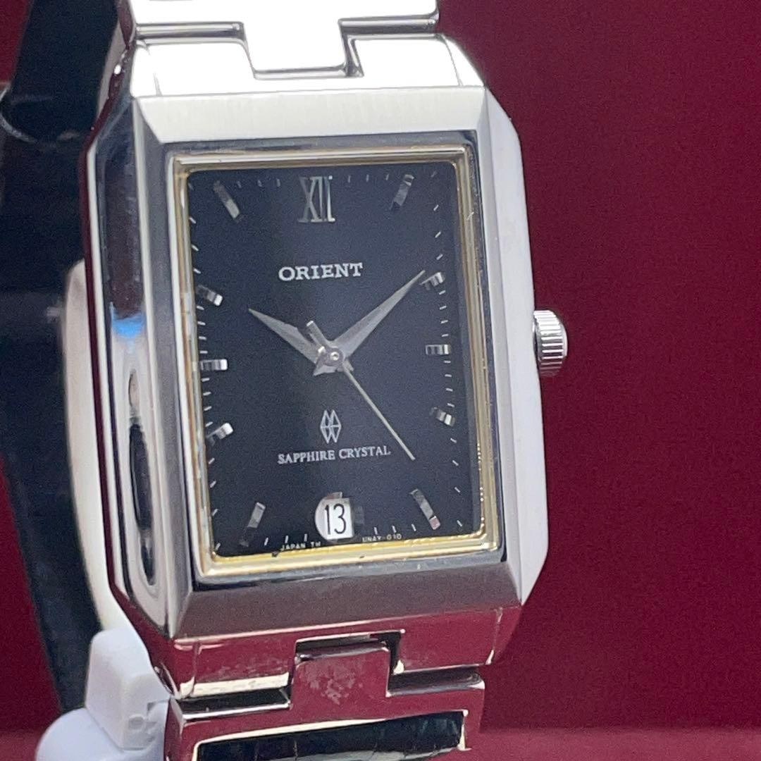 ORIENT Rectangular Watch 28mm SAPPHIRE GLASS BLAC… - image 5