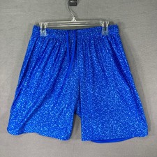 Athletic Works DriWorks Mens Blue Speckled Athletic Gym Shorts - M 32-34 