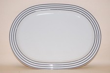 Servierplatte 33,5cm Trio Step Linie schwarz Thomas Porzellan